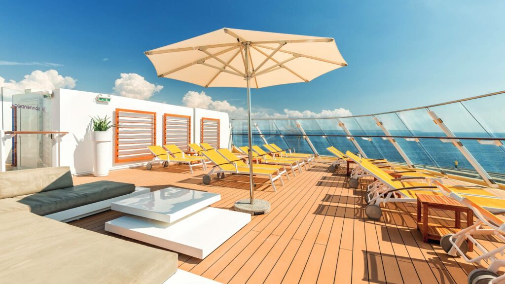 X-Sonnendeck auf der Mein Schiff 3